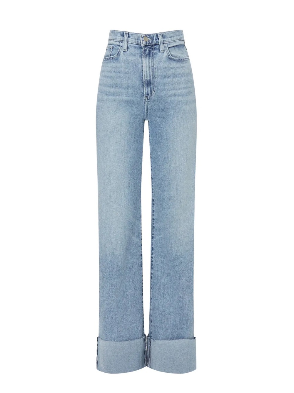 Joe’s Jeans The Mia High Rise Light Wash Wide Leg Cuff Jean Size 27